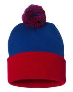 12" Pom-Pom Cuffed Beanie - Image 47