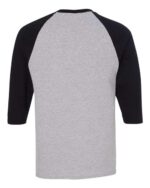 Unisex Heavy Cotton™ Raglan Three-Quarter Sleeve T-Shirt - Image 3