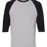 Unisex Heavy Cotton™ Raglan Three Quarter Sleeve T Shirt