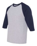 Unisex Heavy Cotton™ Raglan Three-Quarter Sleeve T-Shirt - Image 5