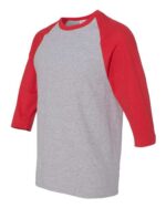 Unisex Heavy Cotton™ Raglan Three-Quarter Sleeve T-Shirt - Image 8