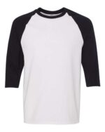 Unisex Heavy Cotton™ Raglan Three-Quarter Sleeve T-Shirt - Image 12