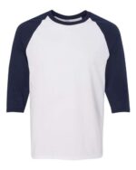 Unisex Heavy Cotton™ Raglan Three-Quarter Sleeve T-Shirt - Image 15