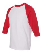 Unisex Heavy Cotton™ Raglan Three-Quarter Sleeve T-Shirt - Image 19