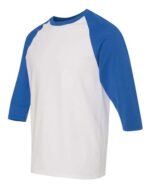 Unisex Heavy Cotton™ Raglan Three-Quarter Sleeve T-Shirt - Image 22