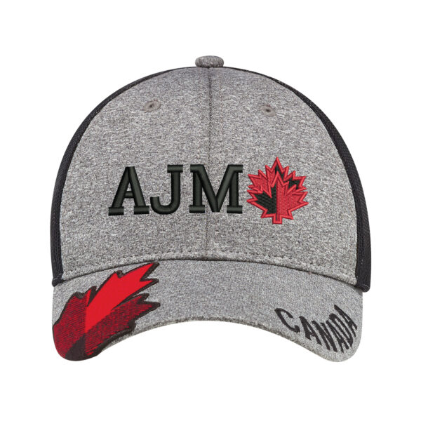 Polyester Heather / Soft Polyester Mesh 6 Panel Constructed Full Fit (Canada, Mesh Back)