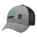 Polyester Heather / Soft Polyester Mesh 6 Panel Constructed Full Fit (Mesh Back)