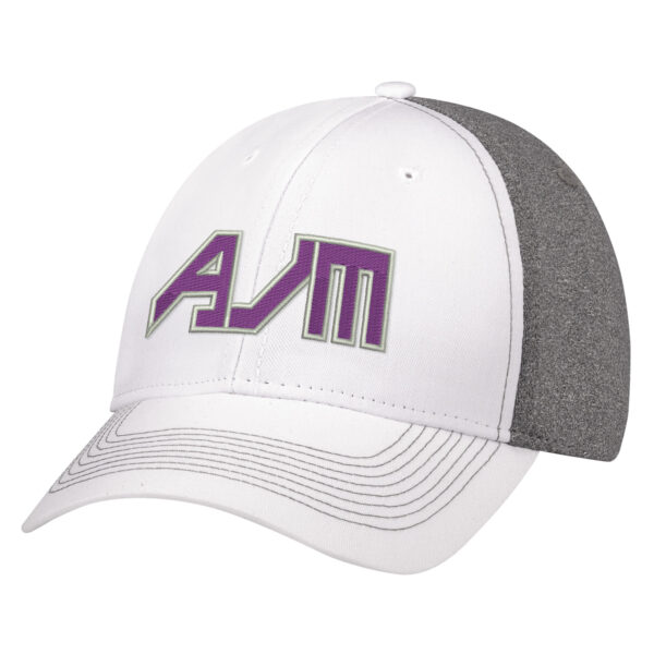 Polycotton / Polyester Heather 6 Panel Constructed Full Fit