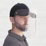 Cap With Face Shield Polycotton Cap – Polyethylene Shield