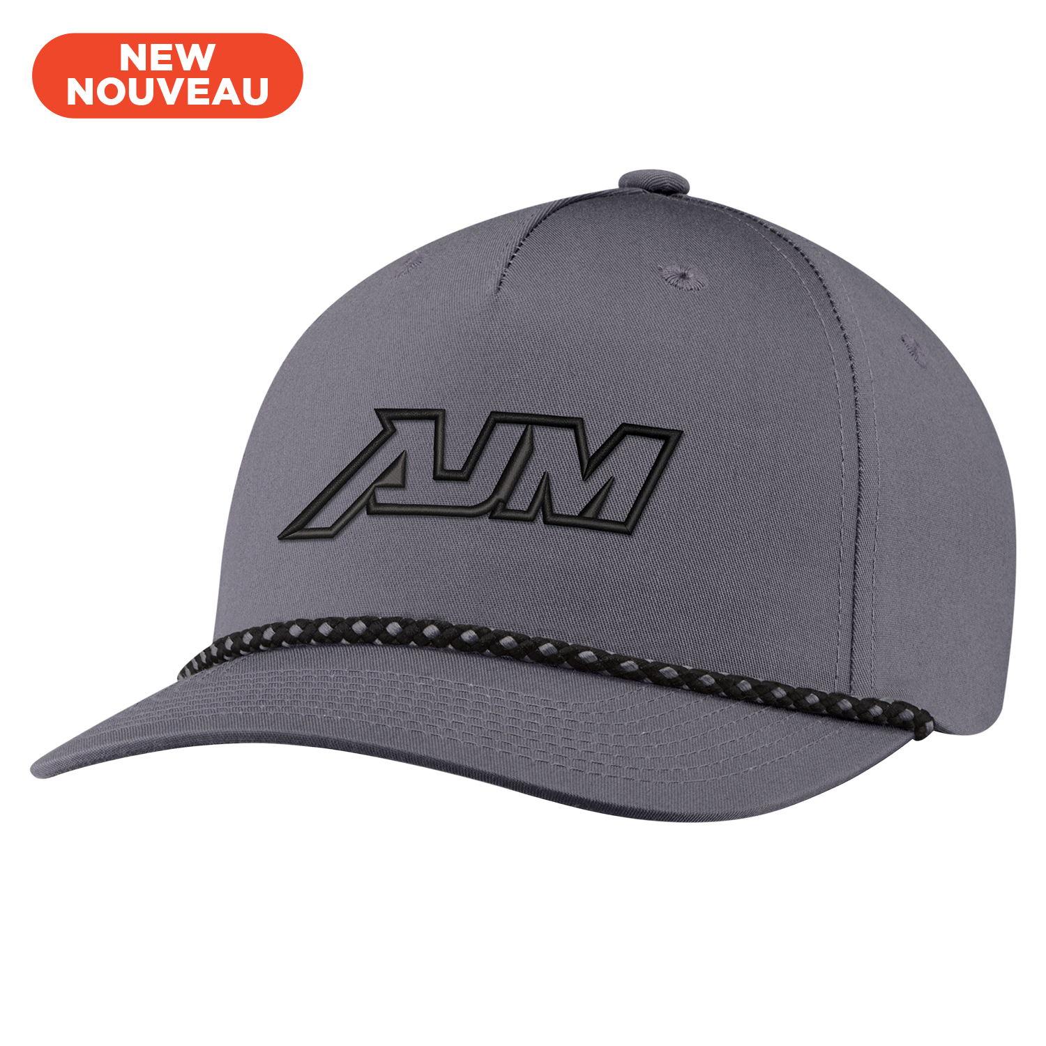 Polycotton 5 Panel Constructed Pro-Round-Five Deluxe buckram laminated front panel with Pro-Stitch 5mm thick two-tone rope above peak Slightly-curved peak with 8 rows of stitching Plastic adjustable back strap (S1) Polycotton 5 Panel Constructed Pro Round Five