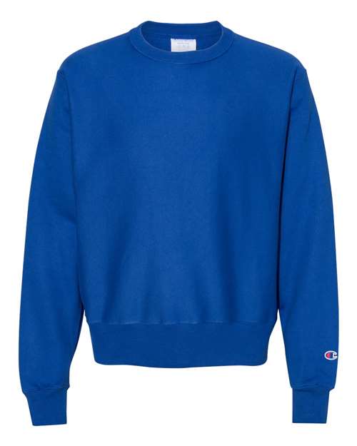 Unisex Reverse Weave® Crewneck Sweatshirt — Athletic Royal (front) Unisex Reverse Weave® Crewneck Sweatshirt