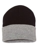 12" Color Blocked Cuffed Beanie - Image 2