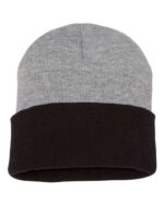 12" Color Blocked Cuffed Beanie - Image 4