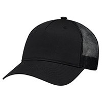 Polycotton / Polyester Mesh 5 Panel Constructed Full Fit Five (Mesh Back)
