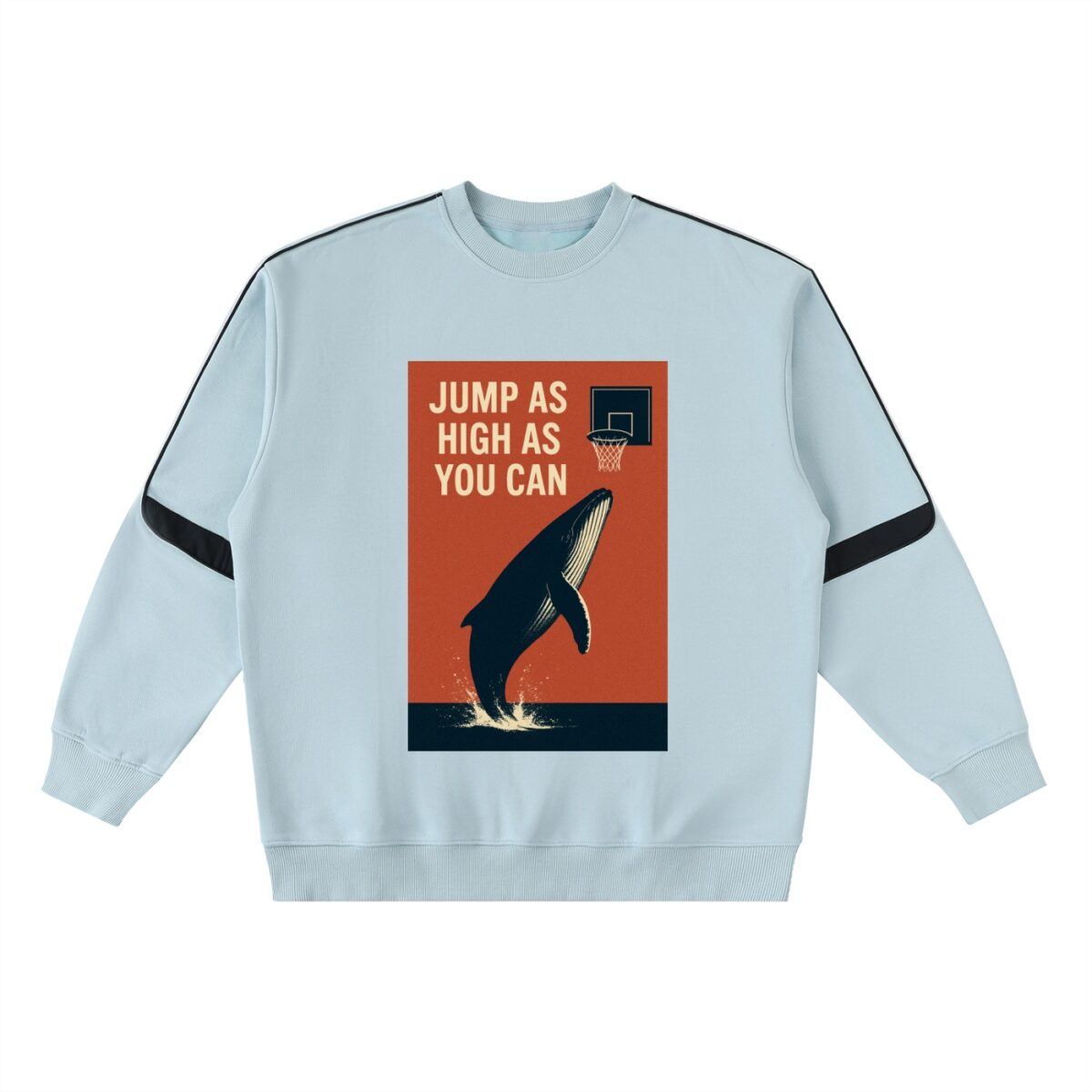 Oversized Crewneck Taped Sweatshirt - Image 2