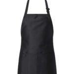 Full-Length Apron with Pouch Pocket