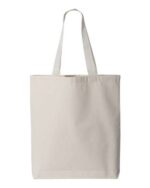 11L Canvas Tote with Contrast-Color Handles - Image 4