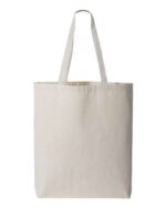 11L Canvas Tote with Contrast-Color Handles - Image 3