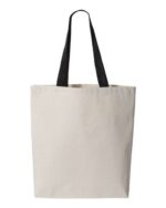 11L Canvas Tote with Contrast-Color Handles - Image 2