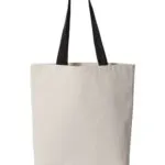 11L Canvas Tote With Contrast Color Handles