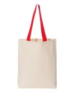 11L Canvas Tote with Contrast-Color Handles - Image 7