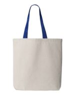 11L Canvas Tote with Contrast-Color Handles - Image 10