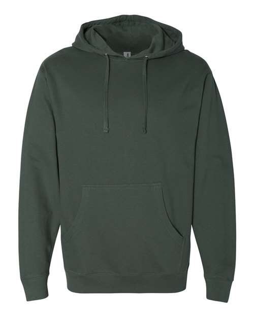 Unisex Midweight Hooded Sweatshirt — Alpine Green (front) Unisex Midweight Hooded Sweatshirt