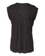 Women’s Flowy Rolled Cuffs Muscle Tee - Image 2