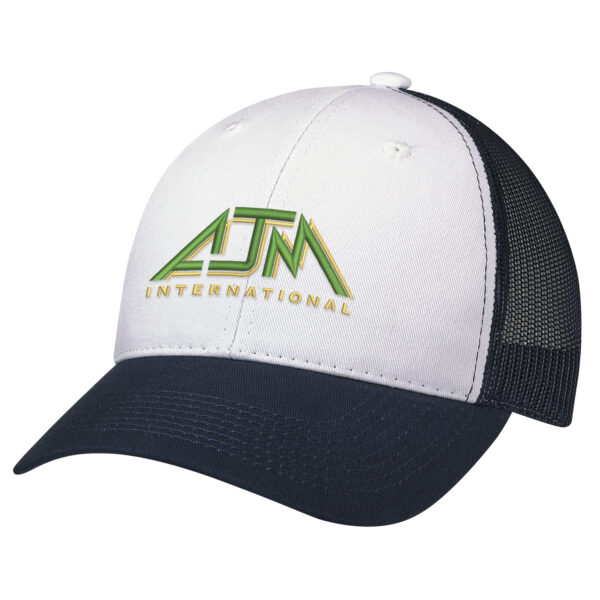 Enzyme Washed Deluxe Chino Twill / Soft Polyester Mesh 6 Panel Constructed Full Fit (Mesh Back)
