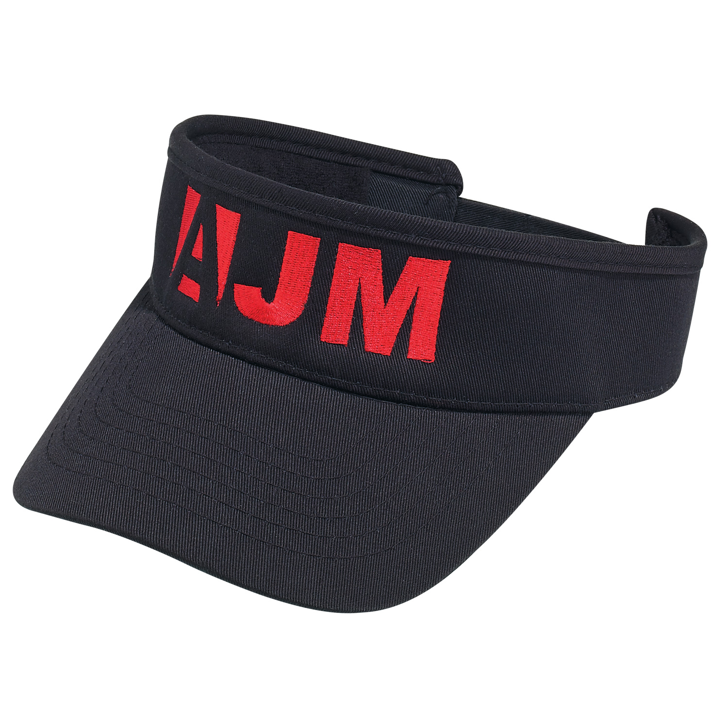 Deluxe Blended Chino Twill Visor (Adult & Youth) 2 Crown height Buckram laminated front panel with Pro-Stitch Pre-curved peak with 6 rows of stitching (P1) Matching terrycloth lining Self cloth tuck-in back strap with velcro closure Deluxe Blended Chino Twill Visor (Adult & Youth)