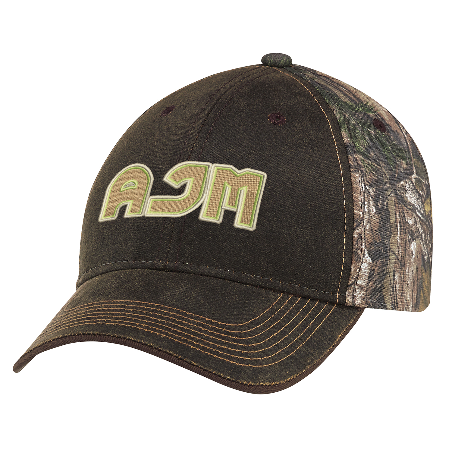Weathered Polycotton / Brushed Polycotton Realtree XTRA® 6 Panel Constructed Full-Fit Buckram laminated front panels with Pro-Stitch Pre-curved peak with 8 rows of stitching (P56) Self cloth/elastic back strap with tuck-in end and velcro closure (S28) Weathered Polycotton / Brushed Polycotton Realtree XTRA®