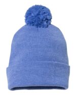 12" Pom-Pom Cuffed Beanie - Image 27