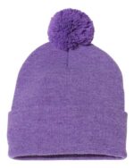 12" Pom-Pom Cuffed Beanie - Image 26