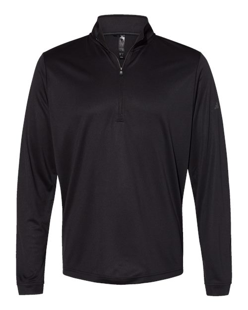 Men’s Ultimate365 Lightweight Quarter-Zip Pullover — Black (front) Men’s Ultimate365 Lightweight Quarter Zip Pullover