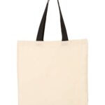 Economical Tote with Contrast-Color Handles