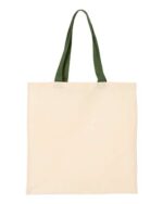 Economical Tote with Contrast-Color Handles - Image 4