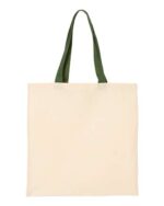 Economical Tote with Contrast-Color Handles - Image 3