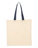 Economical Tote with Contrast-Color Handles - Image 5
