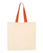 Economical Tote with Contrast-Color Handles - Image 8