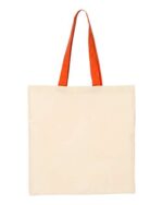 Economical Tote with Contrast-Color Handles - Image 7