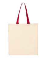 Economical Tote with Contrast-Color Handles - Image 10