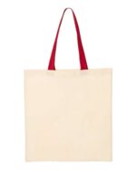 Economical Tote with Contrast-Color Handles - Image 9