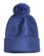 12" Pom-Pom Cuffed Beanie - Image 22