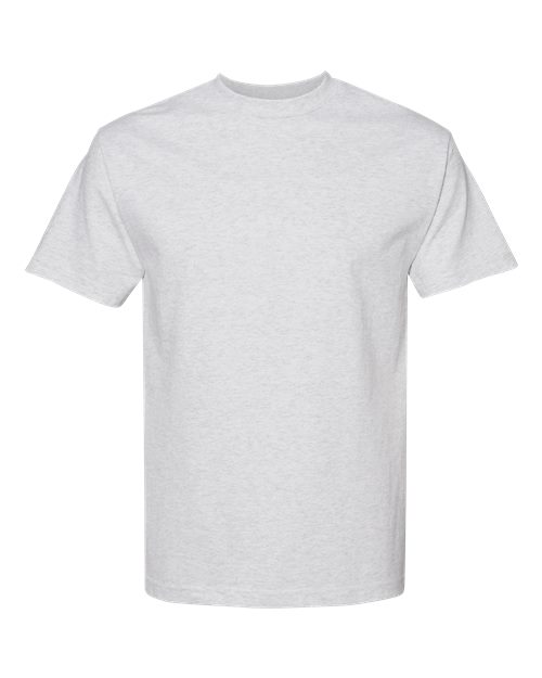 Unisex Heavyweight Cotton Tee — Ash Grey (front) Unisex Heavyweight Cotton Tee - Image 1