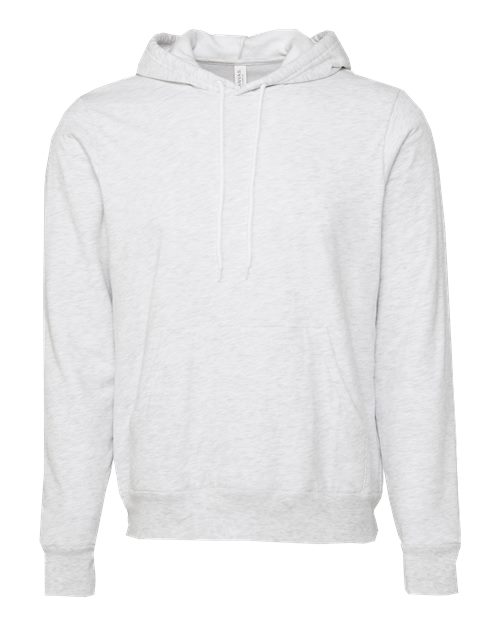 Unisex Sponge Fleece Hoodie Sweatshirt — Ash (front) Unisex Sponge Fleece Hoodie Sweatshirt