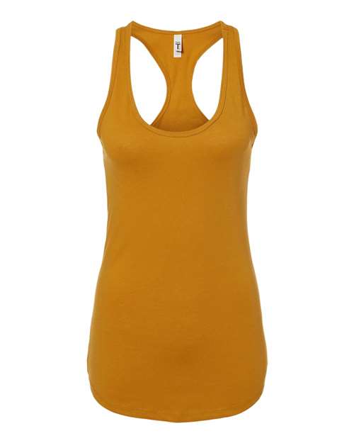 Women’s Ideal Racerback Tank — Antique Gold (front) Women's Ideal Racerback Tank - Image 1