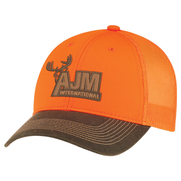 Weathered Polycotton / Polyester / Soft Polyester Mesh 6 Panel Constructed Full Fit (Mesh Back)