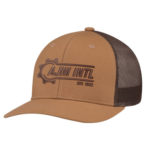 Duck Canvas / Polyester Mesh 6 Panel Constructed Pro Round (Mesh Back)