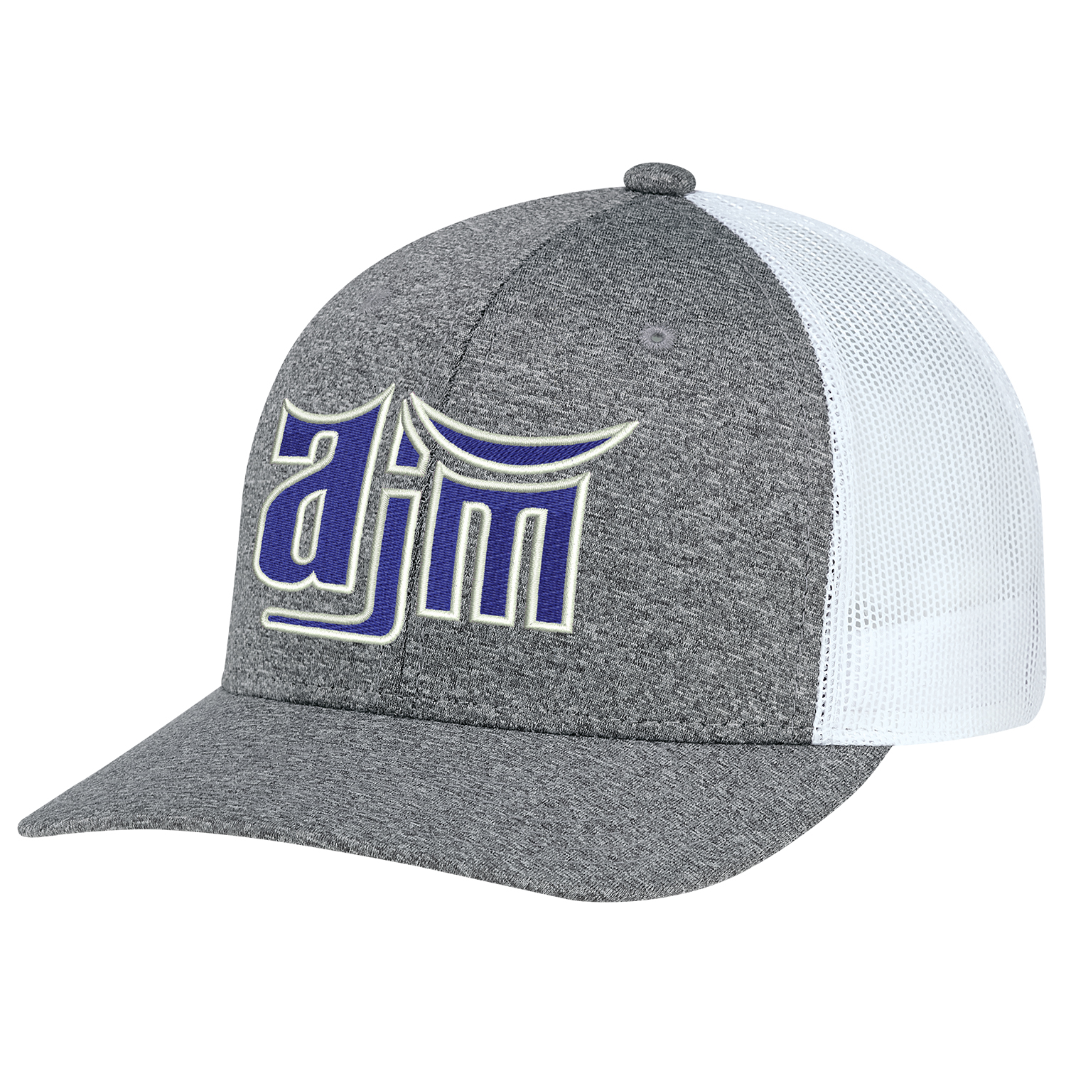 Polyester Heather / Polyester Mesh 6 Panel Constructed Pro-Round (Mesh Back) Deluxe buckram laminated front panels with Pro-Stitch Slightly-curved peak with 8 rows of stitching Underpeak matching to colour of mesh Plastic adjustable back strap (S1) Polyester Heather / Polyester Mesh 6 Panel Constructed Pro Round (Mesh Back)