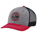 Cotton Drill / Polyester Heather / Polyester Mesh 6 Panel Constructed Pro Round (Mesh Back, Youth)